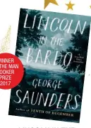  ??  ?? WINNER OF THE MAN BOOKER PRIZE 2017