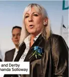  ?? ?? Martin Lewis and Derby North MP Amanda Solloway