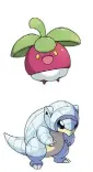  ??  ?? FROM TOP Mimikyu, Komala and Bounsweet are three new additions to the roster. Alolan Sandshrew is a regional variant