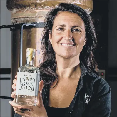  ?? ?? OFFER: York Gin co-founder Emma Godivala said the company is planning to launch a new distillery in Coppergate including a visitor attraction.