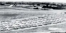  ?? Photo / Des White / Air Force Museum of New Zealand ?? An aerial view of the surplus aircraft graveyard at Rukuhia aerodrome.