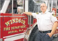  ?? CAROLE MORRIS-UNDERHILL ?? Jamie Juteau, a volunteer firefighte­r with the Windsor Fire Department for 24 years, will become the station’s new chief come December 2018.