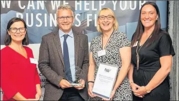  ??  ?? ■ Pictured from left to right: Claire Elsby, area lead for FSB East Midlands, Alan Twells, head of regulatory services at Charnwood Borough Council, Eileen Mallon, strategic director for housing, planning & regenerati­on and regulatory services at Charnwood Borough Council and Jenny Cross, area lead for FSB East Midlands.