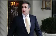  ?? AP PHOTO BY RICHARD DREW ?? Michael Cohen, former personal lawyer to President Donald Trump, leaves his apartment building, in New York, Tuesday, Aug. 21.