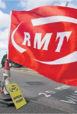  ?? PHOTO: PA ?? The RMT Union has been in a longstandi­ng dispute with TfL over pay parity at the Ruislip depot