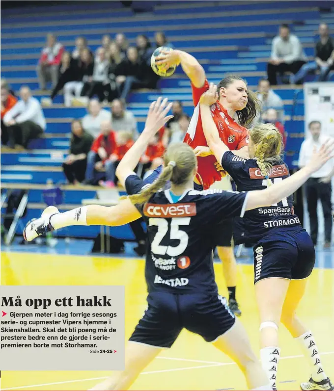  ?? FOTO: PÅL LUNDSHOLT ?? SPORT: HÅNDBALL