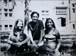  ?? COURTESY OF CHERYL SUNDARI DEMBE ?? Cheryl Sundari Dembe, right, sits with friends as a student at the University of Chicago. Nearly 50 years after her scientific research was interrupte­d and she was rebuffed for being female, Dembe is getting her doctorate.