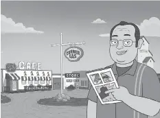  ?? THE COMEDY NETWORK/THE CANADIAN PRESS ?? The 2000s hit television comedy Corner Gas cleans up nicely for its turn as an adult cartoon show set to debut in April. Expect an even greater emphasis on fantasy as creator Brent Butt takes advantage of animation’s creative freedoms.