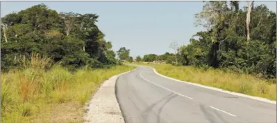  ??  ?? Constructi­on of asphalt concrete highway of OBO in Brazzavill­e in Congo by CMEC has improved quality of local people’s life.