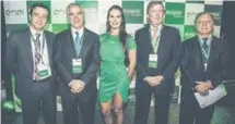  ??  ?? Simone Trepepi, gerente de Mercado Enel Distribuci­ón; Jaime Matas, gerente general Grupo Tattersall; Tomás Böttiger, presidente del Directorio Empresas Tattersall, y Cristián Pérez, gerente general Europcar Tattersall.