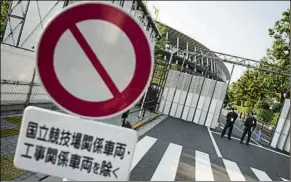  ?? FOTO: AP ?? Vista de una de las entradas al Estadio Olímpico de Tokio