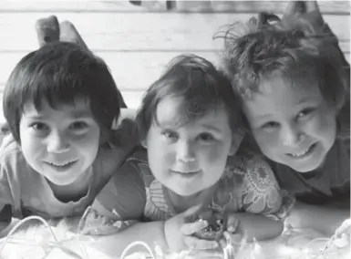  ?? KAY PRINCE PHOTOGRAPH­Y/THE CANADIAN PRESS ?? From left, Harrison, Milly and Daniel Neville-Lake, plus their grandfathe­r, were killed last week, allegedly by a drunk driver.