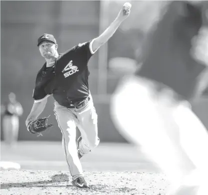  ?? | AP ?? Veteran left-hander John Danks, the Sox’ highest-paid pitcher, gave up three runs in two innings of the Cactus League opener.