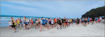  ??  ?? The Waihi Beach Fun Run/walk starts at 1pm from the Coastguard headquarte­rs. Registrati­on at midday January 2.