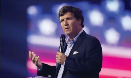  ?? ?? Fox and Tucker Carlson, the family said, ‘will do the bidding of [Donald] Trump or any of his sycophant followers’. Photograph: Brian Cahn/Zuma/Rex/Shuttersto­ck