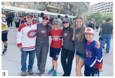  ??  ?? 3 3. Les membres de la famille sont des partisans de longue date du Canadien. Sur la photo, John Good, Sara Good, Janel Mckinnon, Colleen Mckinnon, Grady Mckinnon.