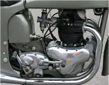  ??  ?? Far left: The brand new 497cc overhead-valve twin was viewed as Norton’s engine of the future