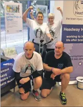  ??  ?? The TSB team of Lynsey MacPherson, Amanda MacDougall, Brian Foster and Tony Weldon raised almost £500 for Headway Highland.