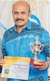  ?? Photo: Tappoo Group of Companies ?? Long Service Award recipient Sheik Mohammed.