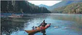  ?? PROVIDED TO CHINA DAILY ?? Hou Zhili kayaks on the Irtysh River in Xinjiang.