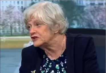  ?? Picture: BBC ?? Former Maidstone MP Ann Widdecombe has said poor families should ‘live within their means’ in a debate on BBC Politics