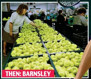  ??  ?? THEN: BARNSLEY Yorkshire pride: The Barnsley factory shut in 2002. Right: Maria Sharapova at Wimbledon