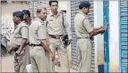  ?? HT FILE ?? Police lock the building in the Khagragarh locality of West Bengal’s Burdwan where an IED explosion took place in 2014. The explosion killed two people and exposed a network of terrorists from Bangladesh operating in the state.