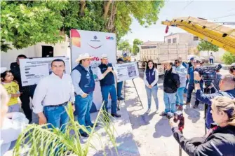  ?? SOFY RAMÍREZ ?? de obras del CREE y pavimentac­ión de calles