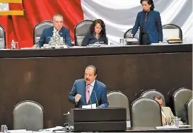  ??  ?? El secretario de Desarrollo Social en la Cámara de Diputados.