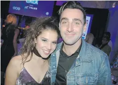  ??  ?? Hedley frontman Jacob Hoggard escorts girlfriend Rebekah Asselstine to the sold-out dinner and auction attended by 200 prominent artists, musicians and philanthro­pists dedicated to protecting our waters.