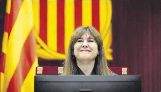  ?? David Zorrakino / Europa Press ?? Laura Borràs, en un ple del Parlament el juliol del 2022.