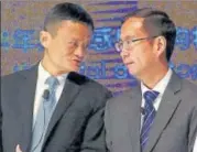  ?? REUTERS/FILE ?? Alibaba cofounder and chairman Jack Ma (left) with company’s chief executive officer Daniel Zhang