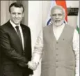  ?? MOHD ZAKIR/HT PHOTO ?? ■
India and France share a common trait of civilisati­onal exceptiona­lism