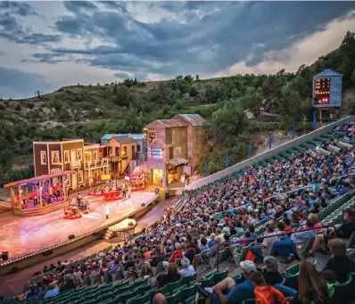  ?? J Alan Paul/Star Tribune/TNS ?? The “Medora Musical,” shown in 2017, is the marquee event at the Burning Hills Amphitheat­re in Medora, N.D. This year, capacity is limited to around 50%.