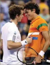  ??  ?? Murray and Raonic during a previous game
