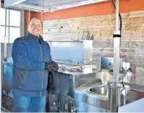  ?? DESIREE ANSTEY/JOURNAL PIONEER ?? Ken Meister said his ice cream cart is made to the specificat­ions of Health P.E.I. The cart is currently stored in his shed, until the spring.