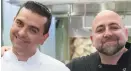  ??  ?? Buddy Valastro and Duff Goldman star in “Buddy vs. Duff”