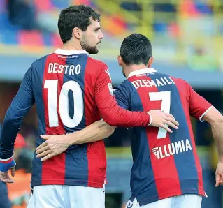  ?? ?? Coppia Mattia Destro e Blerim Dzemaili