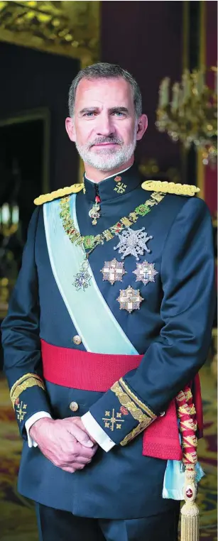  ?? ?? Retrato oficial del Rey Don Felipe VI