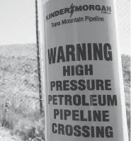  ?? JONATHAN HAYWARD / THE CANADIAN PRESS ?? If Kinder Morgan is unwilling to complete the Trans Mountain expansion, it is unlikely any other private firm would prove more willing, Andrew Coyne writes.