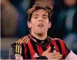  ??  ?? KAKÀ2003-2009: 270 presenze, 95 gol 2013-2014: 37 presenze, 9 gol