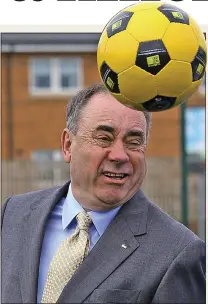  ??  ?? ON ME ’EAD, SON: Alex Salmond’s football fiasco