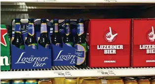  ?? GWA ?? Lozärn ist nicht Luzern – zumindest nicht beim Lozärner Bier aus Schaffhaus­en.