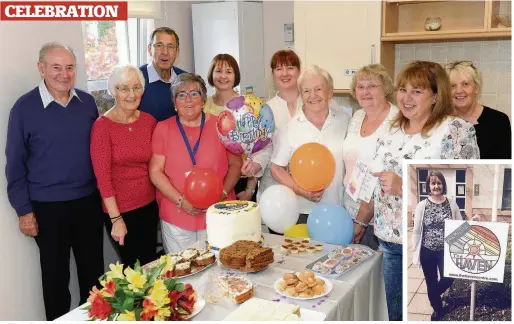  ??  ?? All smiles First birthday celebratio­ns at the Haven Centre. Inset, Haven nurse Fiona Davidson at the centre’s open day last year