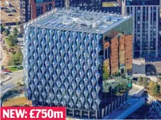  ??  ?? Modern: The new embassy cost around £7 0 million NEW: £750m