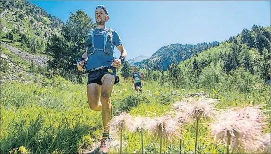  ?? STEPHANE SALERNO ?? Nahuel Passerat, que junto con Julián Morcillo ganó Eufòria, una de las pruebas del Andorra Ultra Trail Vallnord