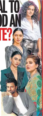  ?? PHOTOS: AALOK SONI/HT, VIRAL BHAYANI AND INSTAGRAM/TONYLUKEKO­CHERRY ?? (Clockwise from top) Taapsee Pannu, Swastika Mukherjee, Tony Luke, Rakul Preet Singh and Tamannaah Bhatia