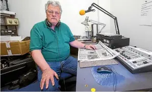  ?? DAVID UNWIN/ STUFF ?? Radio Reading Service chairman Tom Frewen will have to make a decision about the service’s future next month.