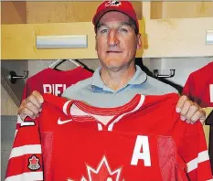  ?? MATTHEW GOURLIE/MOOSE JAW TIMES-HERALD ?? Moose Jaw Warriors head coach Tim Hunter is shown on Monday after being named an assistant coach with Canada's world junior team.