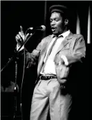  ?? ?? Horace Andy at Tottenham Town Hall in 1985. Photograph: David Corio/Redferns